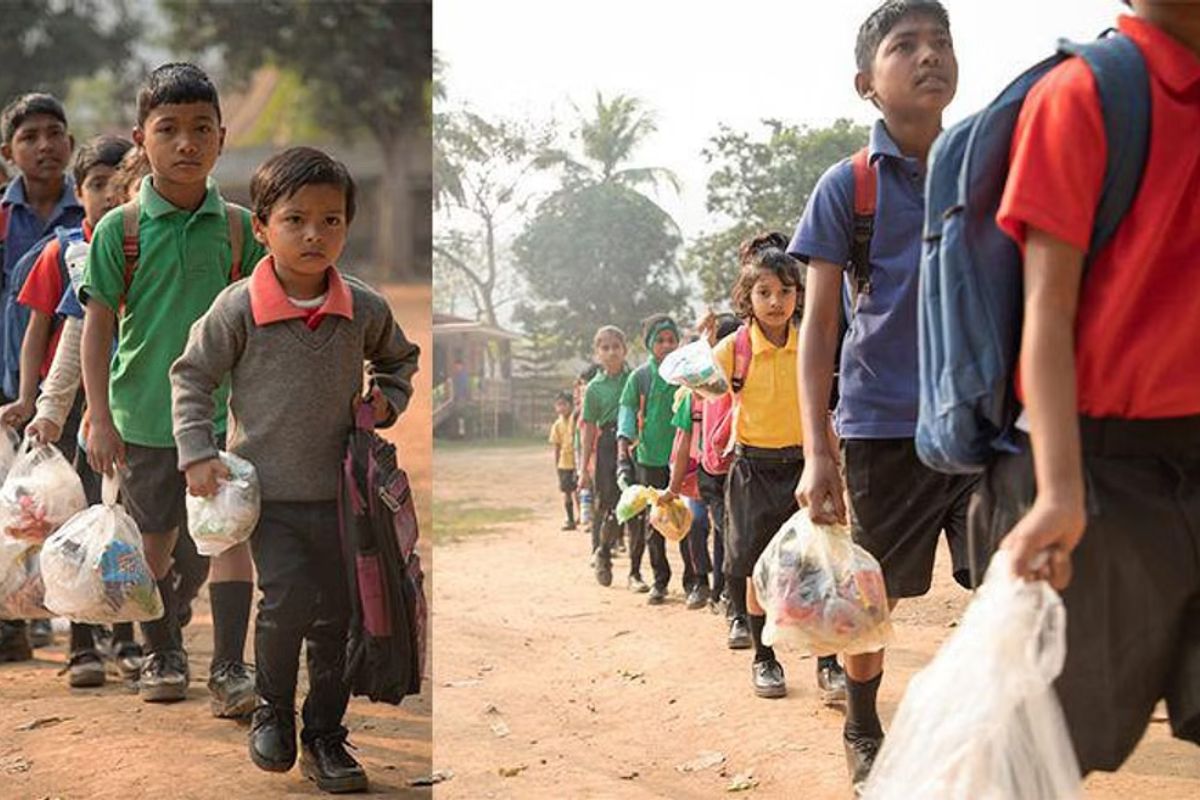 This school in Assam charges plastic bottles as fees for teaching children