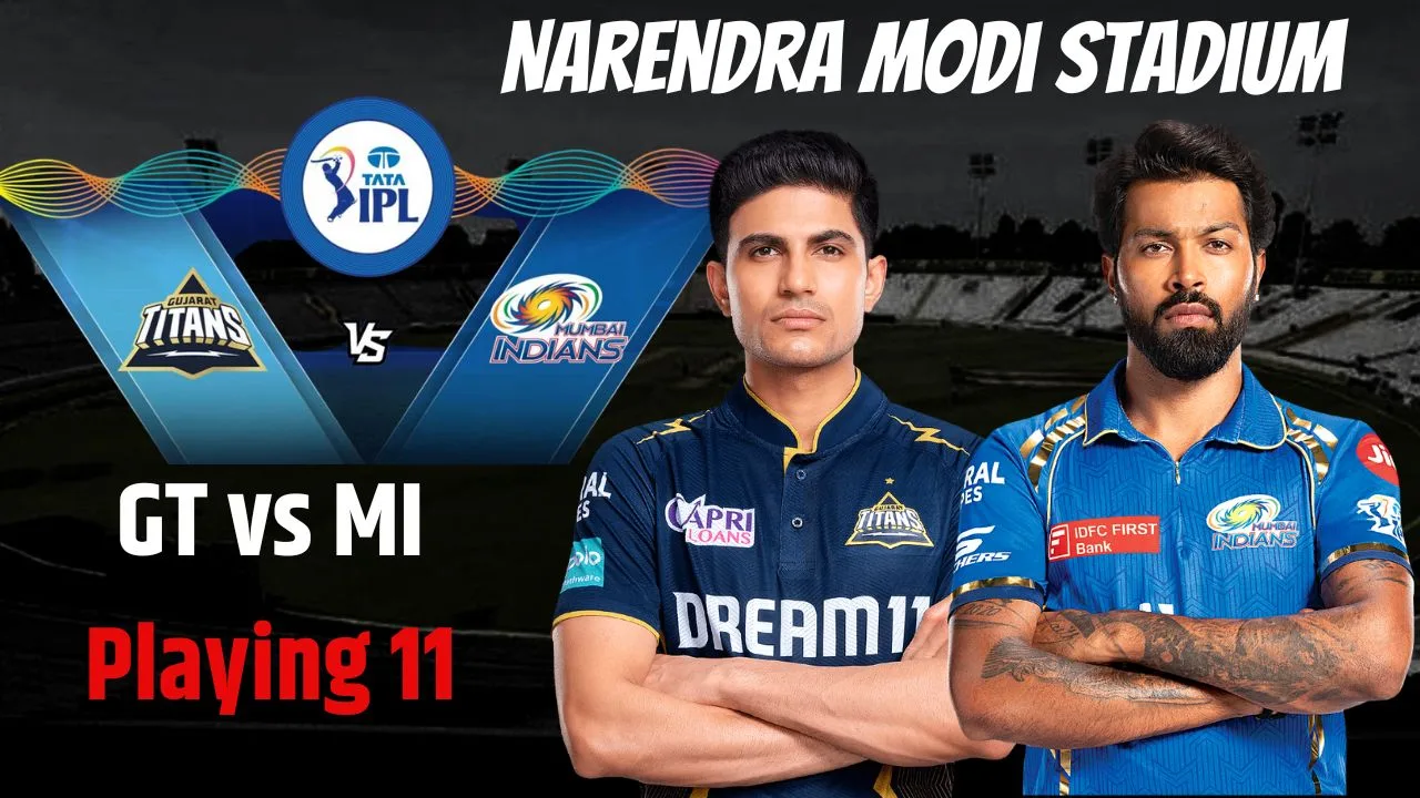 GT vs MI Playing 11