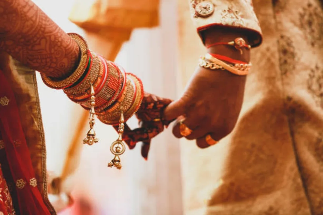 Ruckus between the bride and groom.