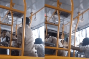 conductor slapped the woman
