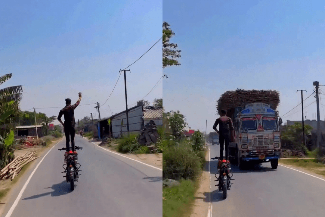 Bike stunt